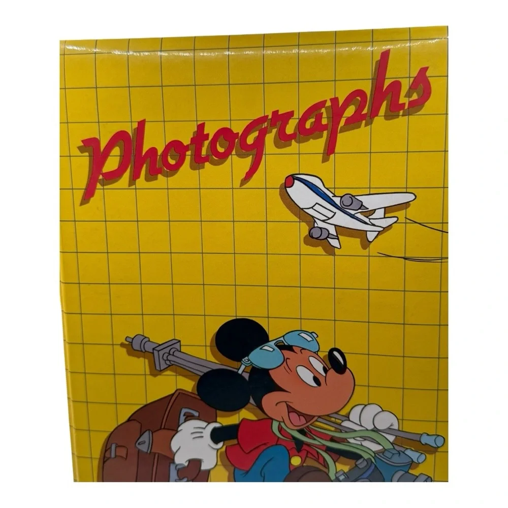 Vintage 1980s Walt Disney World Photo Album + Original Park Tickets